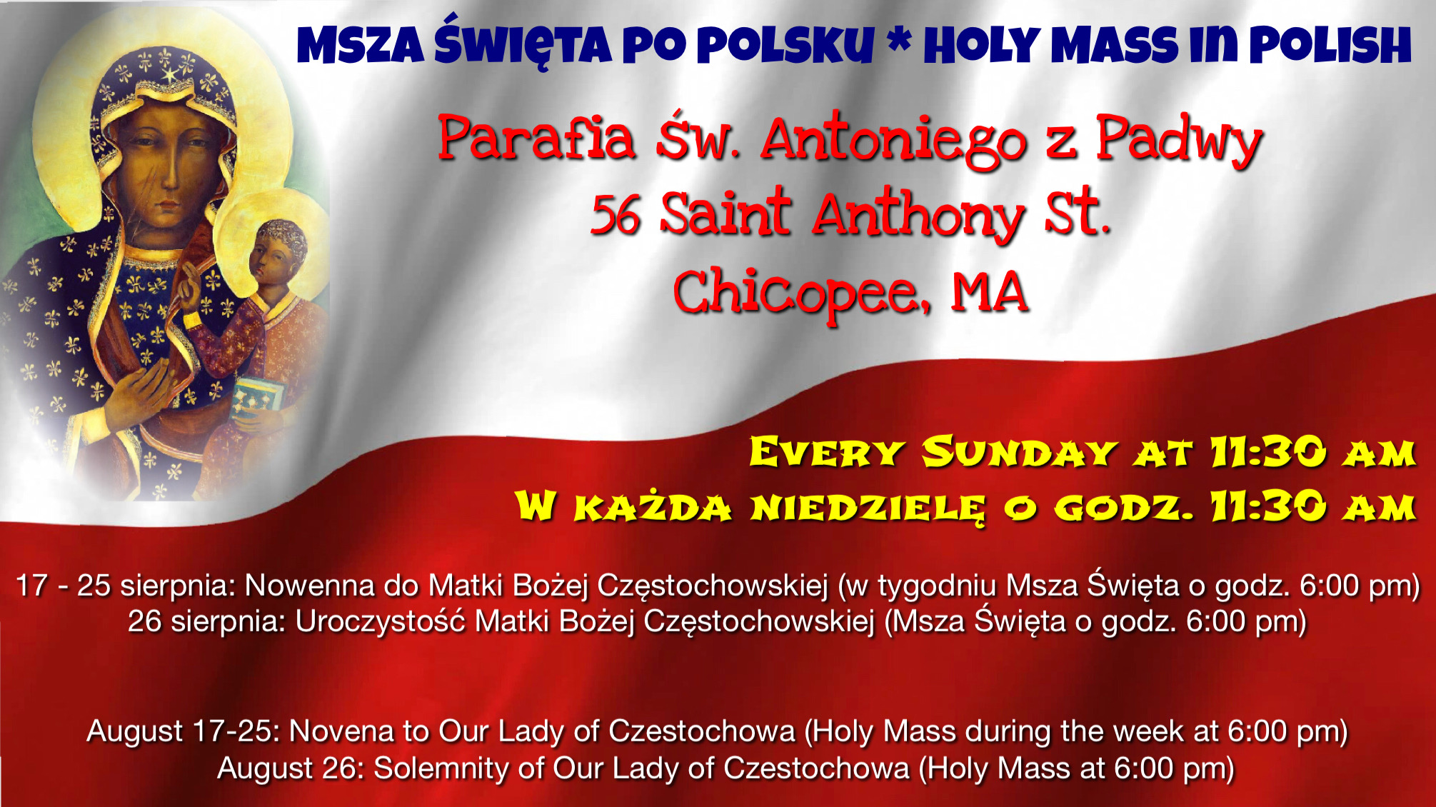 Holy Mass in Polish * Msza Święta po polsku post thumbnail image