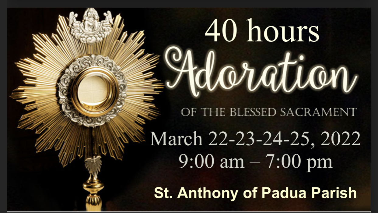 40 Hours Blessed Sacrament Adoration post thumbnail image
